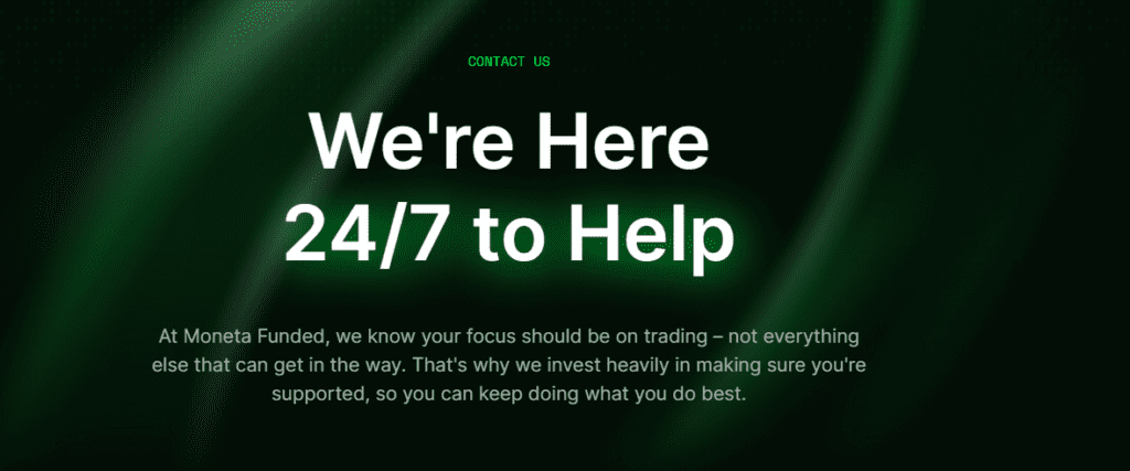 Moneta Funded Customer Support & Resources  