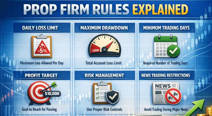 Prop Firm Rules Explained: Daily Loss & Drawdown Guide