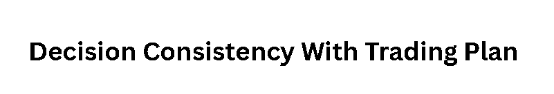 Decision Consistency With Trading Plan