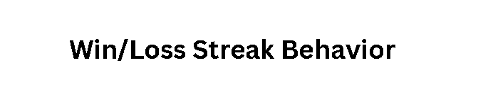 Win/Loss Streak Behavior
