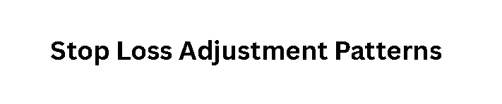 Stop Loss Adjustment Patterns