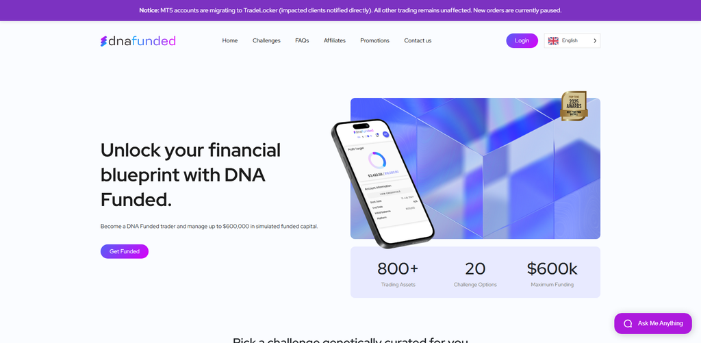 DNA Funded